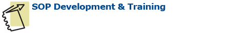 SOP Development & Training Header SOP Development & Training Header