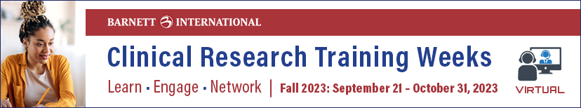 Clinical Research Training Weeks  March 1 – March 30