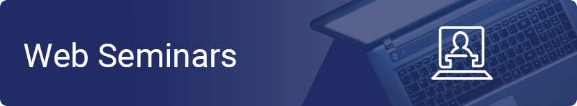 WebSeminarsPageHeader Training Courses - Web Seminars