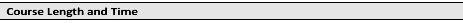 Course Length Time